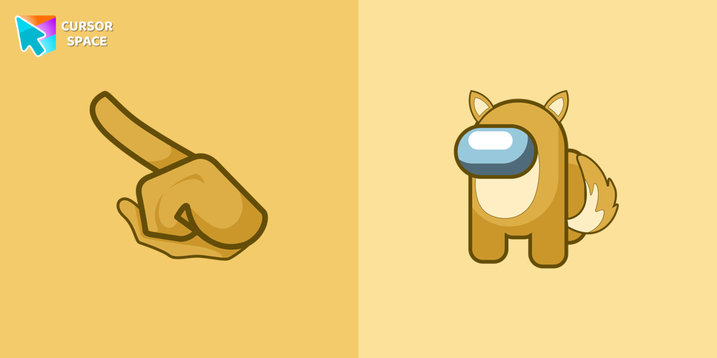 Custom Cursor Among Us Fox Character Theme